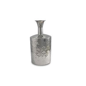 Tendance de l'industrie, décoration de mariage en métal, vase à fleurs en gros, décoration d'hôtel à domicile, finition argentée, faite à la main avec logo personnalisé - Product Image 3