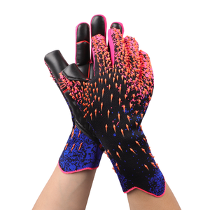 Gants de gardien de but de football professionnels en gros, en nylon et cuir, avec protection des doigts pour l'entraînement et les sports de football - Product Image 1