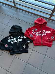 Sweat-shirts à capuche lourds à la vente chaude avec broderie 3D personnalisée et impression sur écran Sweat-shirt pour homme avec logo en relief Design à fermeture éclair - Product Image 4