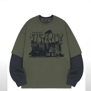 T-shirt à manches longues doubles, impression de haute qualité sur tissu premium - Product Image 1