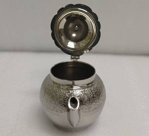 Awesome Brass Tea <b>Pot</b> for Home Hotel Kitchenware Serving Tea <b>Pot</b> Decorative Silver Plated Customized Size Brass Tea & Coffee <b>Pot</b> - Product Image 5