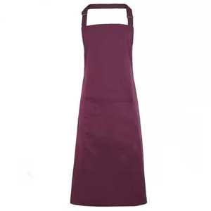 Delantal de babero de cocina con estampado personalizado de material de algodón 100% de calidad exportadora con logotipo privado - Product Image 6