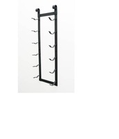 Support mural moderne en fil de fer pour bouteilles de vin, finition sablée, taille personnalisable, capacité pour bouteilles et verres à vin, idéal pour la maison - Offre spéciale