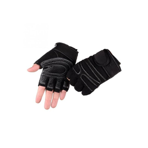Gants d'haltérophilie rembourrés respirants durables sangles de poignet réglables poignée de paume pour l'utilisation d'entraînement de musculation - Product Image 3