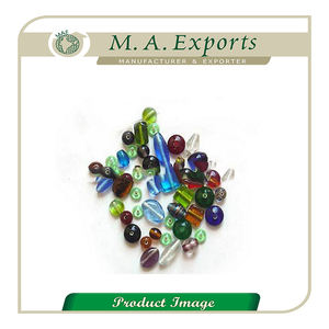 Mezcla de cuentas de vidrio transparente, mezcla de cuentas de vidrio, simple, medio, de la India, el más vendido - Product Image 6