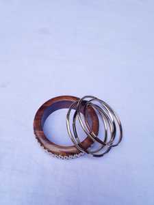 Ensembles de Bracelets Joncs Vintage en Résine Acrylique de Haute Qualité, Style Bois Coloré, Bracelets Unisexe, Bijoux Tendance, Anniversaire - Product Image 2