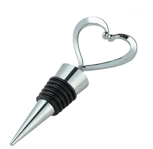 Venta al por mayor precio de fábrica plata acabado Metal vino tapones colección Vasos Accesorios botella tapón ahorrador sellador - Product Image 3