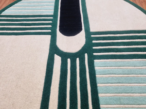 Alfombra de lana redonda de estilo marroquí hecha a mano, alfombra grande personalizada para dormitorio/sala de estar acolchada y lavable - Product Image 6