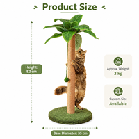 Arbre à chat en bois moderne, écologique et durable, avec griffoir et centre d'activités pour chats d'intérieur, personnalisable OEM, emballage en carton