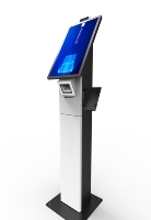 Máquina de Autopago de Pie con Escaneo de Código, Lectura de Tarjetas y Reconocimiento Facial para Windows