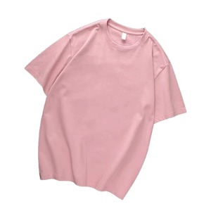 Logotipo personalizado de algodón de manga corta de alta calidad de peso pesado de moda al por mayor en blanco liso cuello redondo impreso camisetas para hombre - Product Image 2