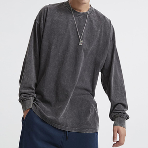 เสื้อกันหนาวผ้าฝ้าย100% สำหรับผู้ชายไซส์ใหญ่ลายกรดซักได้ป้องกันการหด - Product Image 3