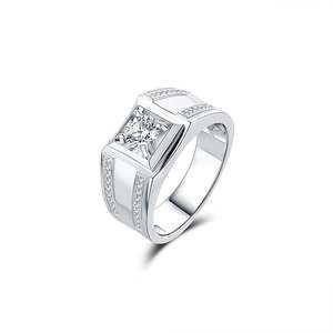 Bague en argent sterling personnalisée Jeulia Remember pour homme avec diamants - Product Image 2