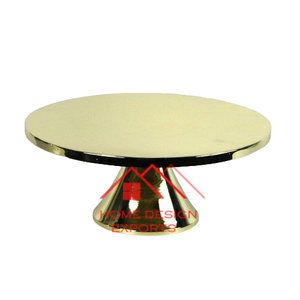 Decoración de fiesta Soportes de pastel de lujo en decoraciones superiores de mármol Venta caliente Boda con acabado de níquel - Product Image 4