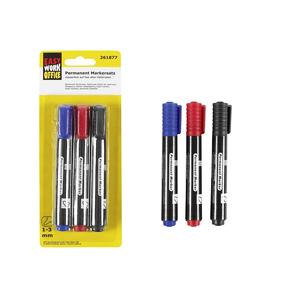 Juego de Marcadores Permanentes Easy Work de 3 Piezas, Paquete de 12, Tamaño Estándar, Suministros de Escritura y Corrección - Product Image 1