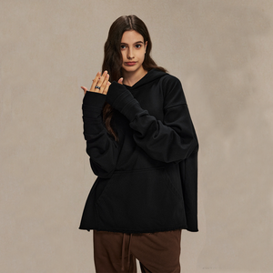 เสื้อผ้าผู้ชายคุณภาพสูง 450gsm ทรงโอเวอร์ไซส์ ปักลาย ผ้าฝ้าย สำหรับฤดูหนาว เป็นมิตรกับสิ่งแวดล้อม สไตล์สตรีทแวร์ วินเทจ ล้างสีแบบแอซิด ขอบดิบ ตัดเย็บตามสั่ง - Product Image 3