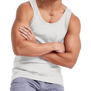 High Quality Cotton Fiber Gym Vests Casual Sports Training <b>Man</b> Tank Top Wholesale Rate <b>for</b> Bodybuilding <b>Singlet</b> - Product Image 1
