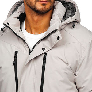 Abrigos acolchados impermeables cálidos de invierno con logotipo personalizado para hombre, chaqueta para hombre, chaqueta acolchada de burbujas acolchada de lana a prueba de viento 2025 - Product Image 4
