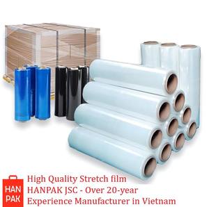 Película de envoltura de polietileno Power Stretch Wrap Película elástica industrial resistente a la perforación para exhibición de supermercados reciclada - Product Image 6