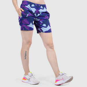Purple for Armour Graphic Shorts with Pattern Decoration - Product Image 5