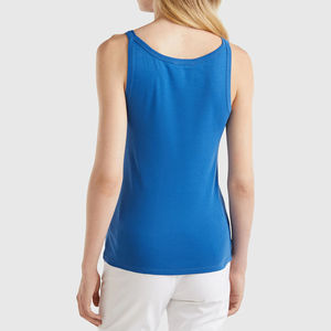 Nouvelle arrivée 100% coton femmes Stringer débardeurs sérigraphie personnalisée avec propre Logo couleur unie Jersey vêtements - Product Image 2