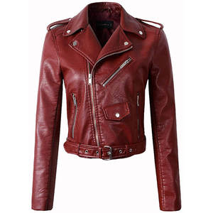 Nueva chaqueta de cuero de moda para mujer 100% cuero genuino tejido transpirable precio al por mayor - Product Image 1