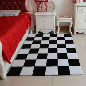 Alfombra de área moderna de alto toque, alfombra ondulada de diseño abstracto con textura suave para sala de estar, dormitorio, azulejos de lana hechos a mano, terracota - Product Image 2