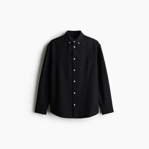 Camisa Oxford de Corte Regular para Hombre, Elegante Camisa de Algodón con Botones, Camisa Formal Casual de Negocios para Oficina, Camisa de Manga Larga para Hombre - Product Image 4