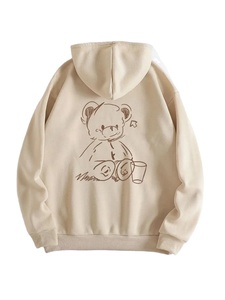 เสื้อฮู้ดผู้หญิงลายหมีน่ารักสไตล์ Y2K เสื้อผ้าผู้หญิงลายกราฟิก เสื้อฮู้ดแขนยาวสำหรับฤดูหนาวปี 2025 เสื้อสเวตเชิ้ตผู้หญิง - Product Image 6