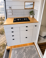 Armoire arrière tout aluminium pour camping-car, aluminium alvéolé, rangement modulaire léger, mobilier sur mesure
