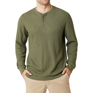 Camisetas de Manga Larga para Hombre, Cuello Redondo, Tejido de Primera Calidad, Ecológicas, Mezcla de Algodón y Poliéster, Fabricante de Bangladesh - Product Image 1