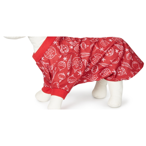 Pigiami Familiari di Piccole Dimensioni per Donne con Stampa Decorativa di Animali Domestici, Rossi, per Natale e Festività Invernali - Product Image 3