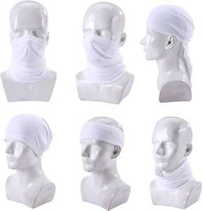 Unisex multifuncional verano transpirable cuello largo polaina diario playa aplicable poliéster algodón malla bufandas al aire libre - Product Image 3