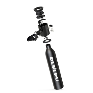Réservoir <span class=keywords><strong>d</strong></span>'air de plongée sous-marine en aluminium à haute pression de 0,5 L, équipement <span class=keywords><strong>d</strong></span>'<span class=keywords><strong>oxygène</strong></span> respiratoire DOT avec adaptateur rechargeable et pompe à main - Product Image 2