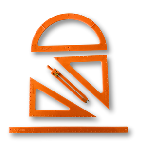 Kit de géométrie tactile pour aveugles et malvoyants Petites et grandes mains sur les formes Grand kit de géométrie - Product Image 4