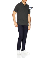 Kaos Pria Regular Fit 100% Katun Rajut Anti Kusut Kancing Depan Dapat Dicuci Mesin Bangladesh Grosir
