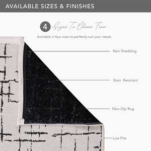 Alfombra de chenilla suave Netline Home NT201 lavable a máquina en blanco-NT201-WH - Product Image 5