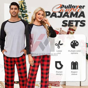 Conjunto de Pijama de Forro Polar de Manga Larga con Cuello en V Estampado de 2 Piezas para Hombre, Pantalones de Salón Suaves, Ropa de Dormir Cómoda de Secado Rápido - Product Image 4