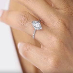 4x8mm Marquise Lab Grown Diamond Ring Lab Lab Créé Diamant Bijoux F Couleur VS1 Clarté Pour La Fabrication De Bijoux Bague De Fiançailles pour elle - Product Image 4