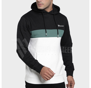 เสื้อสเวตเตอร์แบบสวมหัวมีฮู้ดผ้าฝ้ายโอเวอร์ไซส์แบบกำหนดโลโก้เอง - Product Image 5