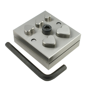 Cutter à disque en acier inoxydable en forme de cœur avec 5 poinçons pour la fabrication de bijoux DIY - Product Image 4