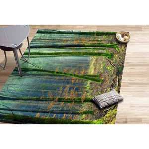 Forest View <b>Rug</b>: 3D Printed Anti-Slip Carpet,<b>Chenille</b> <b>Rug</b> - Product Image 5