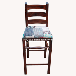 Chaise de bar en bois massif pour hôtel et maison, tabourets de loisirs pour café, bar, hôtel et comptoir de magasin de détail - Product Image 3