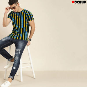 เสื้อยืดโอเวอร์ไซส์สไตล์วินเทจฟอกสี สำหรับผู้ชาย ผ้าฝ้ายแท้ 100% เนื้อหนา สไตล์ลำลองแนวสตรีท คอกลม - Product Image 5