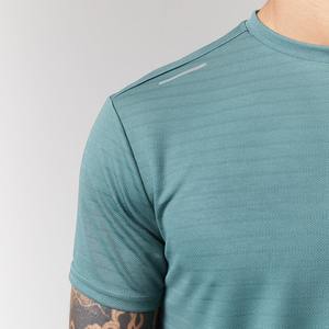 T-shirt à séchage rapide en coton et Spandex pour homme, vêtement de sport à col rond respirant, haut de gymnastique, entraînement, course à pied, fitness, athlétique, nouveauté - Product Image 6
