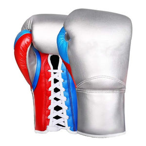 ถุงมือชกมวยหนังแท้แบบสั่งทำพิเศษ ป้องกันการลื่น ระบายความชื้น พร้อมสายรัดแบบตีนตุ๊กแก สำหรับผู้ใหญ่ ฝึกซ้อมต่อยกระสอบทราย - Product Image 1
