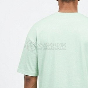 T-shirt tricoté imprimé respirant surdimensionné unique pour homme, avec logo frontal, séchage rapide, coupe décontractée créative, doux et élégant, pour un style décontracté - Product Image 4