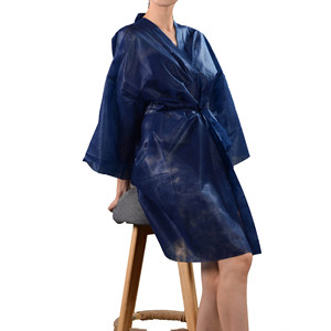Vêtements de beauté jetables non tissés Spa Peignoir Sauna Kimono - Product Image 4