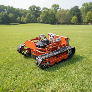 Tondeuse robot chenillée autopropulsée 190cc de haute qualité avec <span class=keywords><strong>lame</strong></span> à fléaux, charrue à <span class=keywords><strong>neige</strong></span> télécommandée et coupe-herbe de jardin - Product Image 5