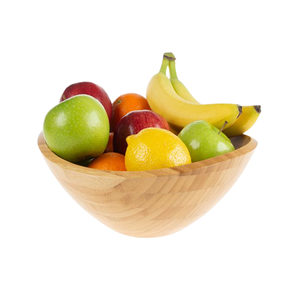 ชามไม้สำหรับเสิร์ฟผลไม้ พร้อมช็อกโกแลตคุณภาพพรีเมียม ชามใส่ผัก สำหรับใช้ในโรงแรมและร้านอาหาร - Product Image 1